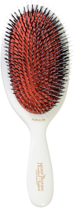 Mason Pearson BN1 Bristle and Nylon Popular Hair Brush - Ivory