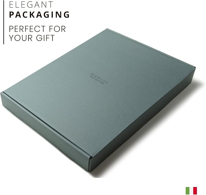 Premium Maruse Leather Portfolio Padfolio - Executive Folio for Men and Women with Zipper, Folio Document Organizer, Laptop Sleeve, iPad Case and Folder - Made in Italy, Honey