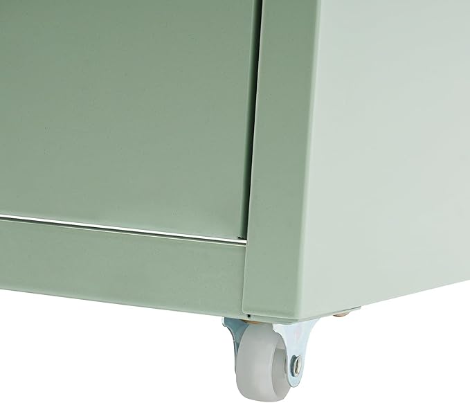 6 Drawers Rolling File Cabinet, Metal Filing Cabinets with Lock, 27 inch H Vertical Filing Organization Under Desk for Home Office, Heavy Duty Metal Storage Cabinet for A4/Letter/Legal Size File