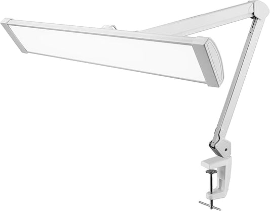Ultra Bright 4500 Lumens Powerful Professional Eye Care LED Desk Lamp - Brightness Adjustable, Modern Task Light for Home, Beauty, Crafting, Office, Workbench (Daylight, Dimming, White)