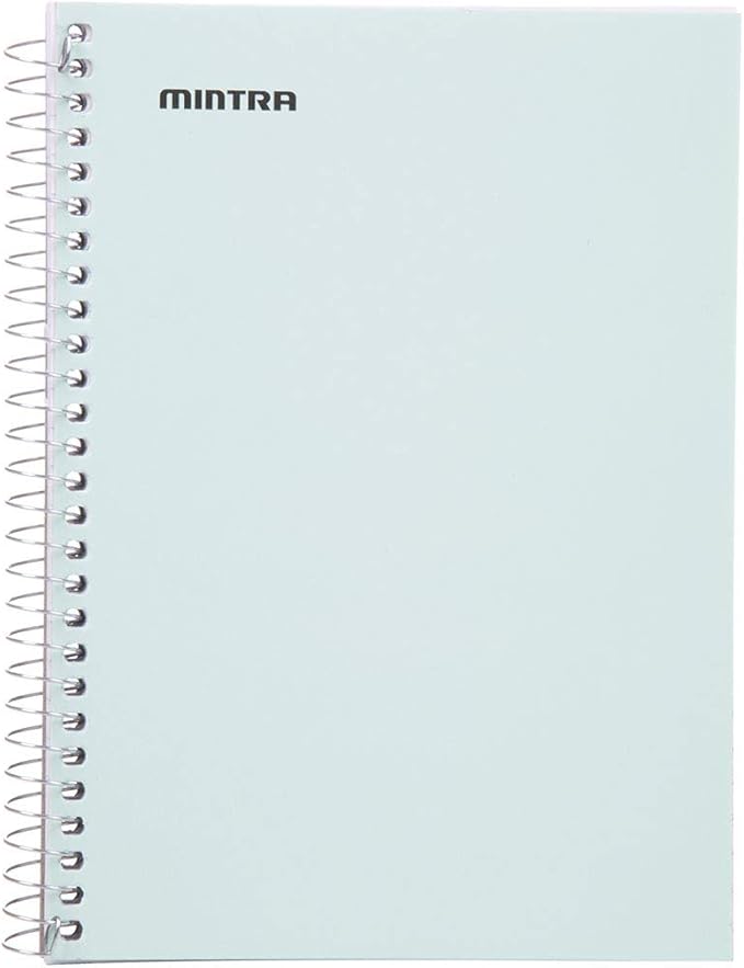 Mintra Office Small Spiral Notebooks (5x7 Side Spiral 4pk, Pastel)