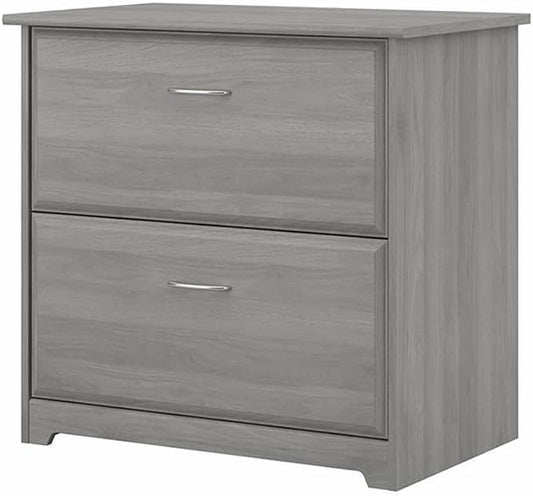 Pemberly Row 2 Drawer Lateral File Cabinet in Modern Gray - Engineered Wood