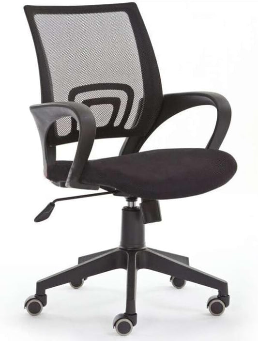 TRALT Ergonomic Office Chair - Desk Chair with Wave High Back Adjustable Lumbar Support Computer Chair - Gaming Chairs Mesh Backrest and PU Leather Seat