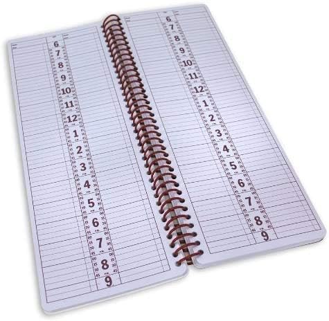 Notebook Planner, Appointment Book –5" x 13.5" Large Undated 2025 Planner, Daily & Hourly Planner – Spiral Notebook Organizer for Scheduling Appointments (2 Columns)