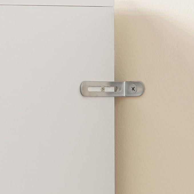 White Filing Cabinet, 3-Drawer Vertical File Cabinet, 3 Tier Bookshelf, Modern Lateral Office Cabinet, Office Storage with Adjustable Hanging Rods for A4/Letter Files, White FCWT9001