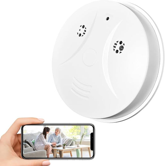 Smoke Detector Hidden Camera Spy Camera Nanny Cam for Home, Office and Business Security with Wi-Fi HD 1080P Connectivity