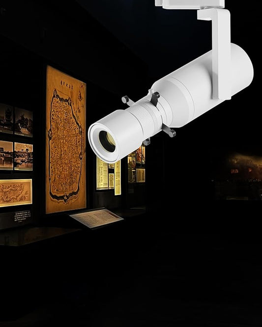 LED Track Light Head, 18W Shapeable Light, Adjustable Directional Aperture Shape for Museum Art Gallery Exhibition Art Picture 2700K