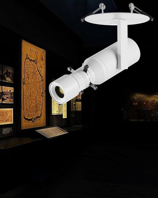 LED Track Light Head, 18W Shapeable Light, Adjustable Directional Aperture Shape for Museum Art Gallery Exhibition Art Picture 2700K