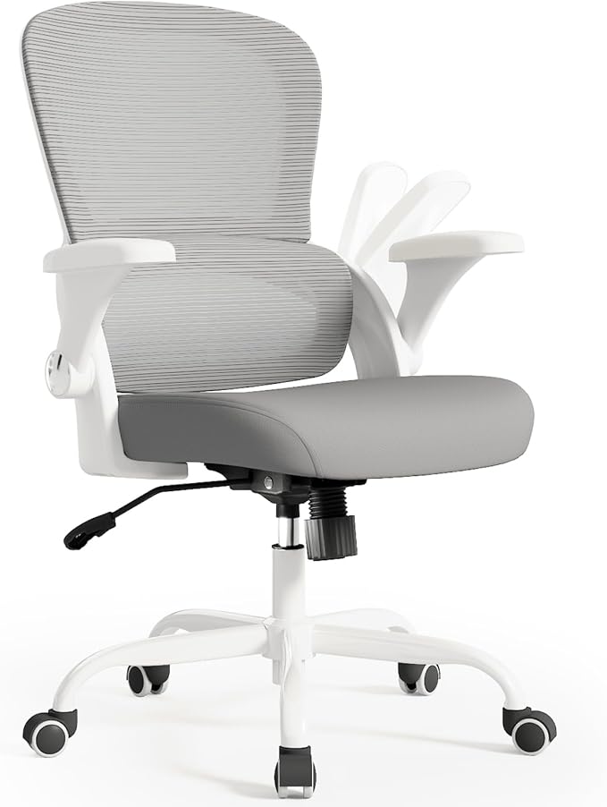 TRALT Ergonomic Office Chair - Comfy Desk Chair with Back Support, Home Office Desk Chairs, Computer Chair, 330lbs Wide Seat Big and Tall Office Chair for Executives (Grey)