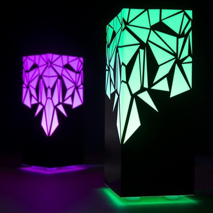 Telepathy Lamp - Friendship Lights, Long Distance Touch Lamps, Raining Diamonds Design with Apple Watch Connectivity, Simple App Based Set-up (Set of 2)