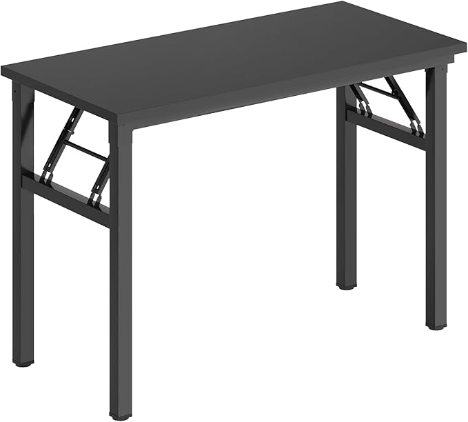 SDHYL 31.5inchesNo Assembly Foldable Computer Desk for Home Office Workstation, Study and Writing, Black