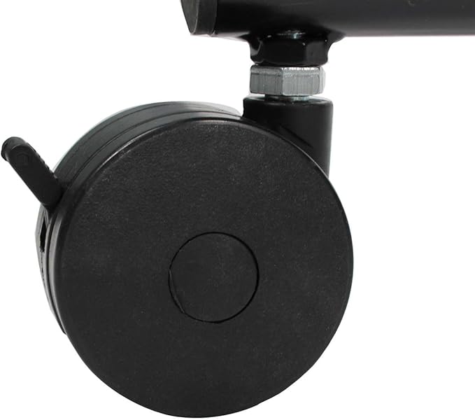 Laptop Stand That is Adjustable with 28 x 18-Inch Tilting Surface, Locking Casters, Contemporary Curved Base, Ergonomic Design