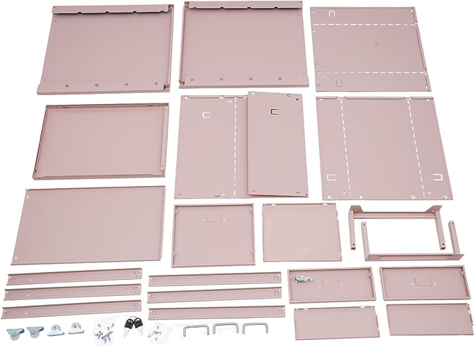 3 Drawers Rolling File Cabinet, Metal Filing Cabinets with Lock, 18.3 inch H Vertical Filing Cabinet Under Desk for Home Office, Heavy Duty Metal Storage Cabinet for A4/Letter/Legal Size File