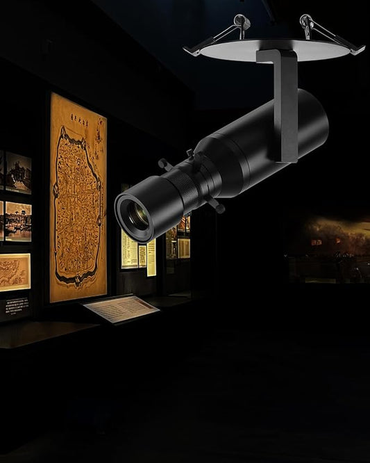 LED Track Light Head, 18W Shapeable Light, Adjustable Directional Aperture Shape for Museum Art Gallery Exhibition Art Picture 2700K
