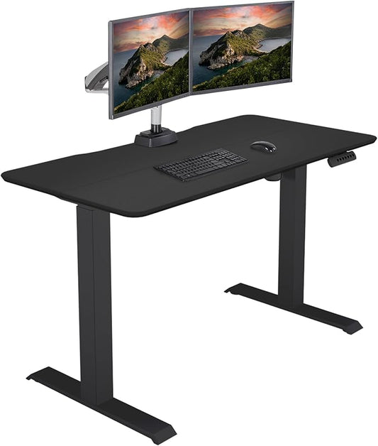 Vari Essential Electric Standing Desk for Home Office – 48x24 - White (Black)