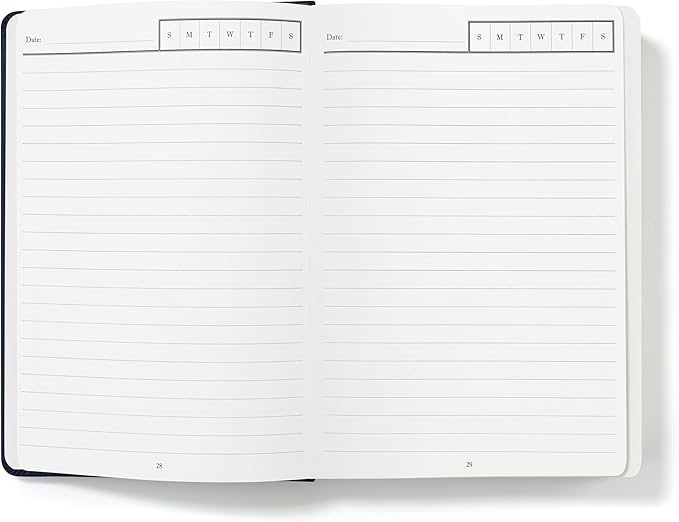 Wykeham's Executive 2026 Undated Daily Journal Planner – US Format – Customization Available (Royal Blue, 8.5"×5.5" - Undated)