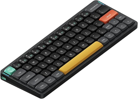 nuphy Air60 V2 Portable Wireless Keyboard 60% Low Profile Mechanical Keyboard Support QMK/VIA Compatible with Windows/mac OS/Linux Supports Bluetooth 5.1/2.4GHz/Wired (USB-C) Gateron Aloe Switch