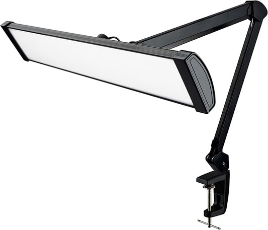 Ultra Bright 4500 Lumens Powerful Professional Eye Care LED Desk Lamp - Brightness Adjustable, Modern Task Light for Home, Beauty, Crafting, Office, Workbench (Daylight, Dimming, Black)