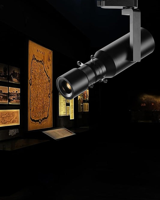 LED Track Light Head, 18W Shapeable Light, Adjustable Directional Aperture Shape for Museum Art Gallery Exhibition Art Picture 2700K