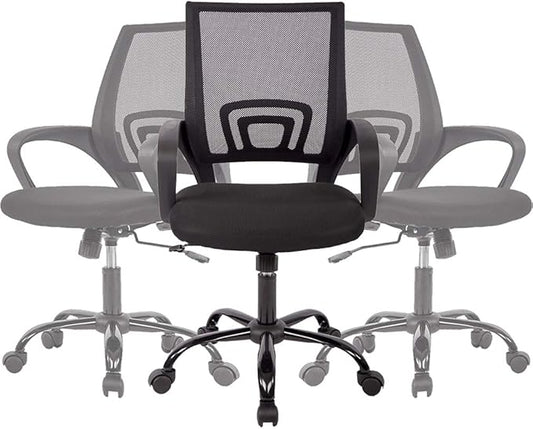 BestOffice Office Chair Desk Chair Mesh Computer Chair Back Support Modern Executive Adjustable Arms Rolling Swivel Chair for Women, Men(3 Pack)