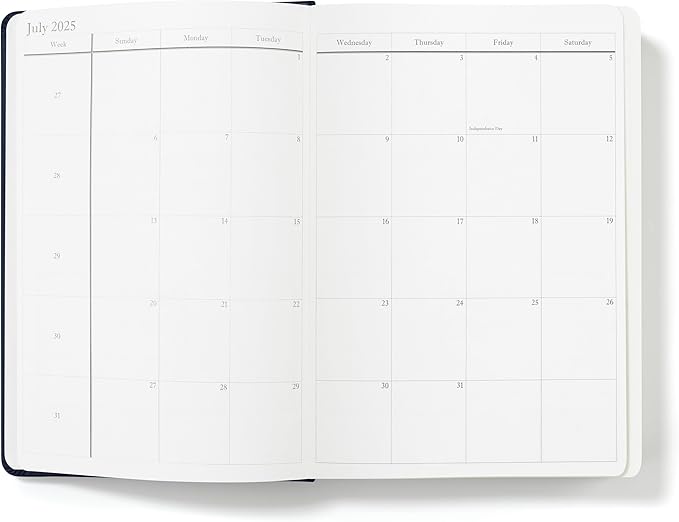 Wykeham's Executive 2025-26 Daily Journal Planner – Mid-Year Academic Diary (Personalized Royal Blue, 8.5"×5.5")