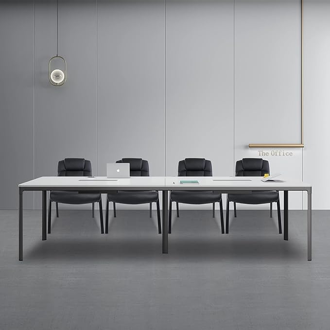 CLATINA Big Tall 500 LBS Wide Guest Chair Heavy Duty, Leather Side Reception Chairs with Padded Armrest No Wheels, Executive Office Desk Chair for Meeting Conference Waiting Room Home, Black 4 Pack