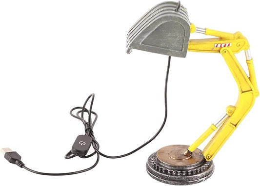 TOPINCN Industrial Design Excavator Desk Lamp, Digger LED Night Light Bedside Desk Lamp for Home Bedroom Decoration Unique Light