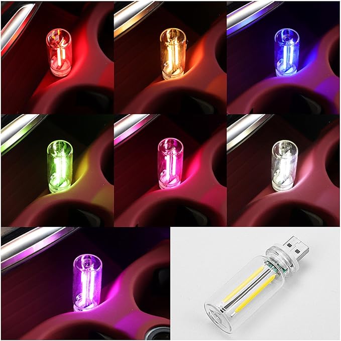 Mini USB Night Light, Indoor environmen tligh Touch Sensitive Light Fashionable Decorative Item (Blue)