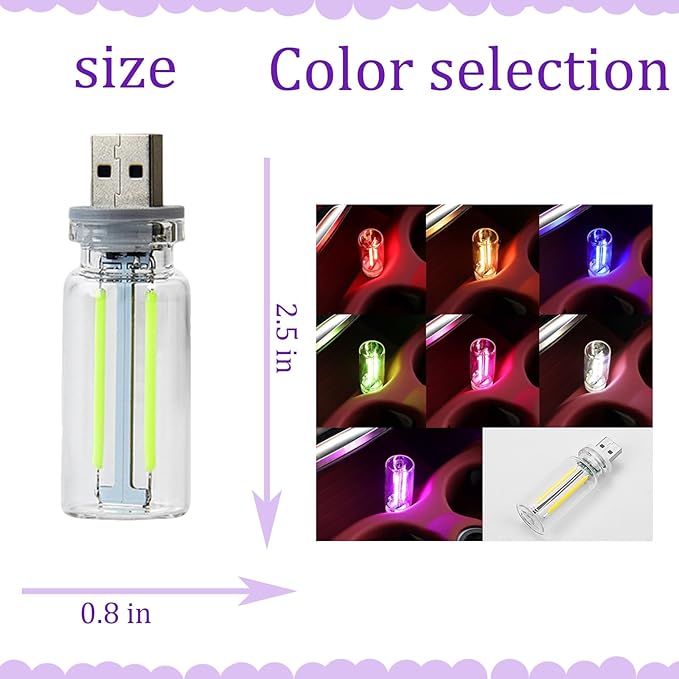 Mini USB Night Light, Indoor environmen tligh Touch Sensitive Light Fashionable Decorative Item (Blue)