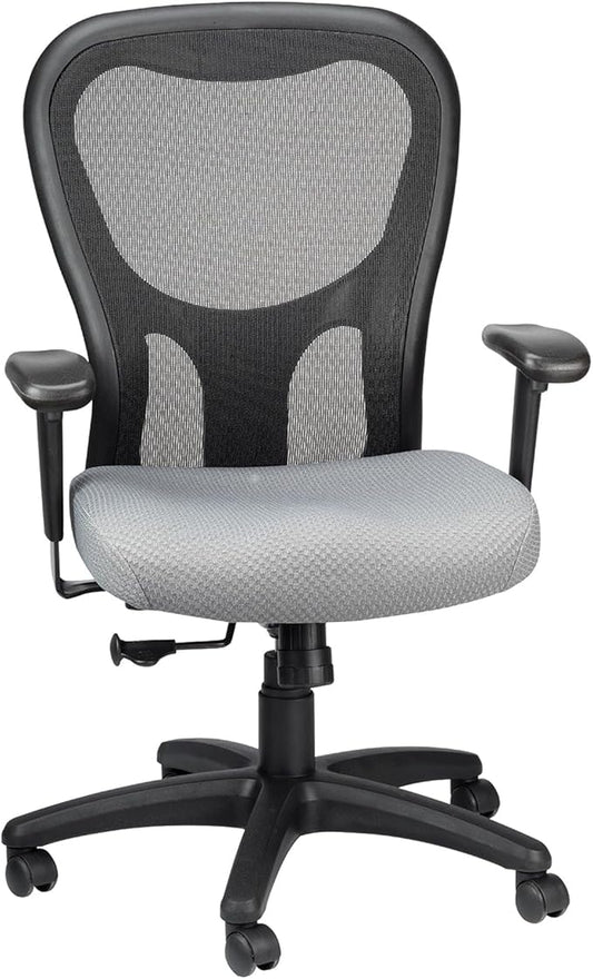 Tempur-Pedic TP9000C Mesh Swivel Task Chair with Tempur Material, Cooling Gel Layer, Adjustable Armrests, and Lumbar Support, Grey