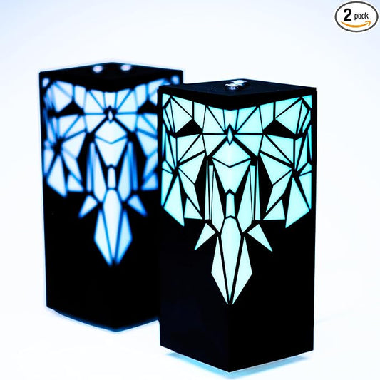Telepathy Lamp - Friendship Lights, Long Distance Touch Lamps, Raining Diamonds Design with Apple Watch Connectivity, Simple App Based Set-up (Set of 2)