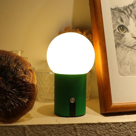Small Night Lights for Kids, 6.7" Rechargeable Table Lamp 4000mAh Battery Cordless Table Lamps Brightless Control Cactus Cute Night Light, Soft Night Lights for Bedroom, Gift for Children, Baby Gift