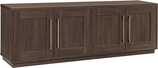 Henn&Hart Tillman Rectangular TV Stand for TV's up to 80" in Alder Brown