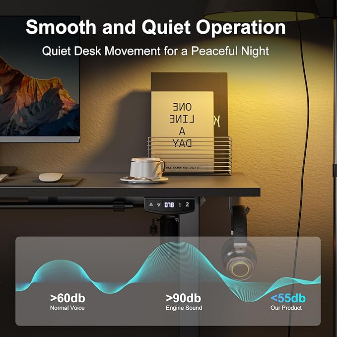 L Shaped Electric Standing Desk,63 Inch Adjustable Height Sit to Stand Corner Desk with Memory Presets,Reversible Computer Table for Home Office,Work and Study,Black