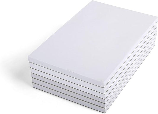 Mintra Office Memo Pads (6pk, White Scratch Pads - 4x6) - 100 Sheets/Pad, 4x6 Notepad, Tear off, Server Notepads for Restaurant, Writing, Quality Bulk Pack, SPECIAL BUY (6 Pack)