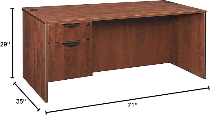 Regency Legacy Single Pedestal Desk 71" Cherry