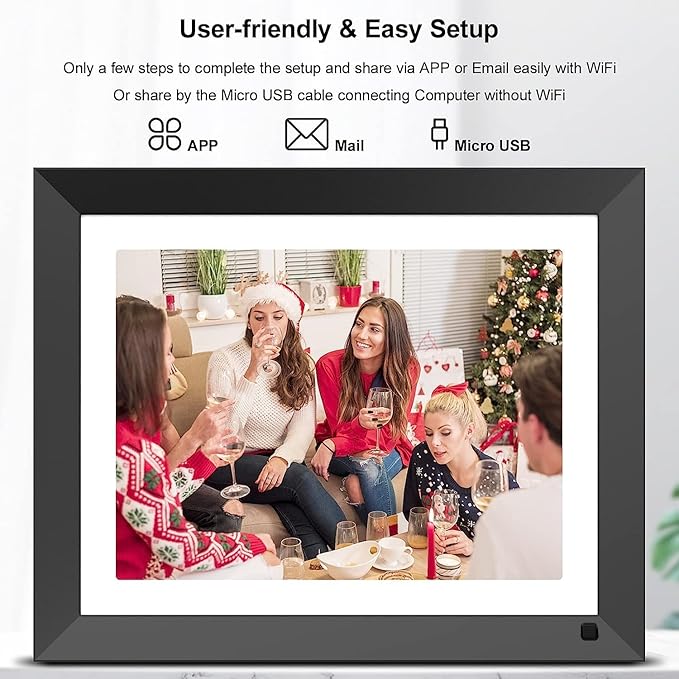 11-inch Dual-WiFi Digital Photo Frame - 32GB FULLJA 2K Smart Digital Picture Frame, Digital Calendar, Motion Sensor, Full Functions, Sharing Photos and Videos via App/Email Instantly