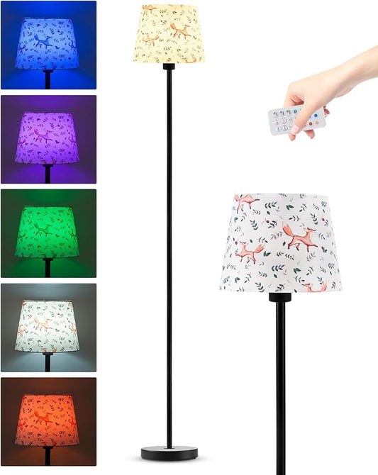 UMEXUS Cordless Rechargeable Floor Lamp for Bedroom, 57" Battery Operated Dimmable Floor Lamp, Small Corner Standing Light with Remote & Timer Portable Bedside Outdoor Patio Kids Room Ambient Lighting
