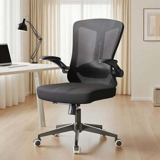 Ergonomic Office Chair - 400LB Comfy Desk Chairs with Back Support, Heavy Duty Mesh Computer Chairs with Wheels and Arms for Home Office, Study, Bedroom and Dorm