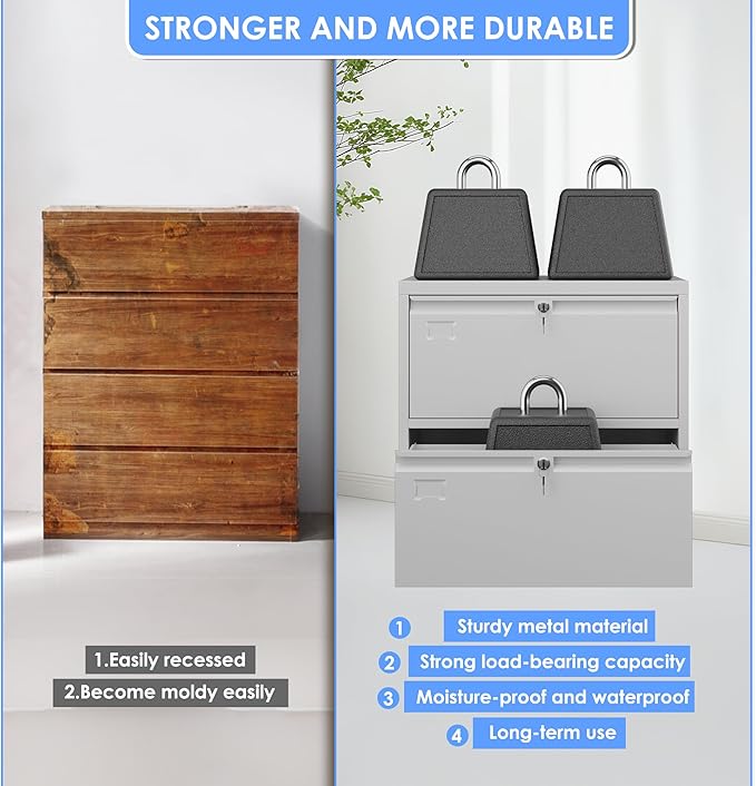 SUXXAN 2 Drawer File Cabinet, Lateral Filing Cabinet with 2 Locks for Home Office, Black File Cabinets with Business Card Holder for Letter/Legal/F4/A4 Hanging Files