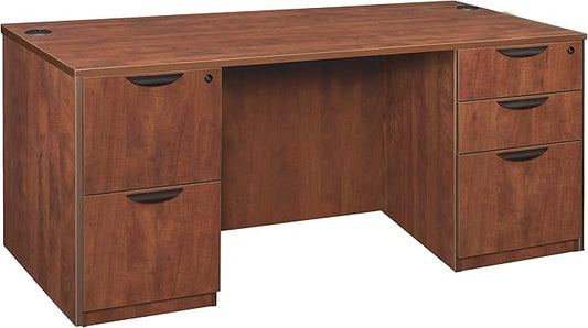 Regency Pedestal Desk 66" Cherry