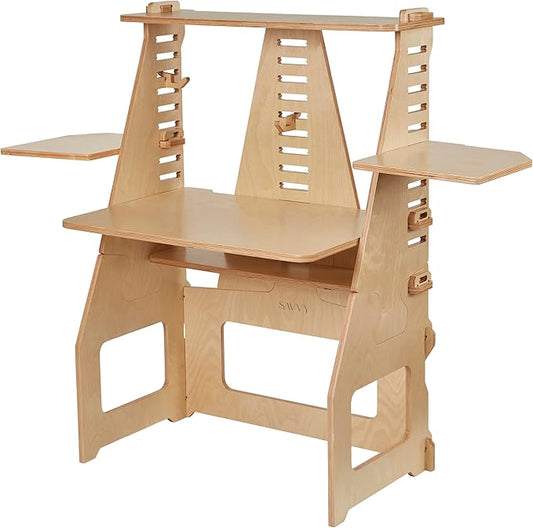 ModDesk Adjustable Desk, Standing Desk, Natural