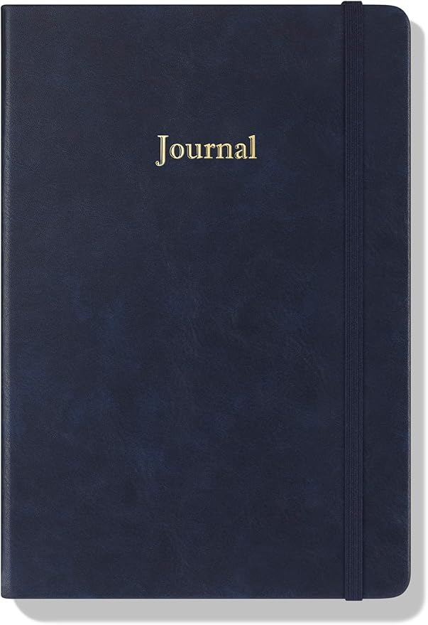 Wykeham's Executive 2026 Undated Daily Journal Planner – US Format – Customization Available (Royal Blue, 8.5"×5.5" - Undated)