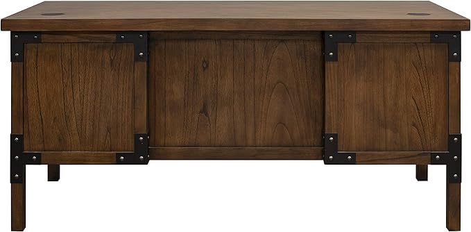 Martin Furniture HALF PEDESTAL DESK, Brown