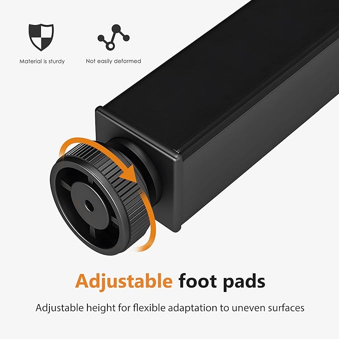 sogesfurniture Computer Desk Office Desk 39.4 inches Folding Table Laptop Desk Computer Table Workstation with BIFMA Certification No Assembly Required,Teak with Black Leg BHUS-AC5BB-100