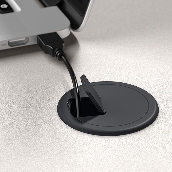 Bush Business Furniture Series A 48W Computer Desk in White Spectrum and Slate, Small Office Table for Home or Professional Workspace