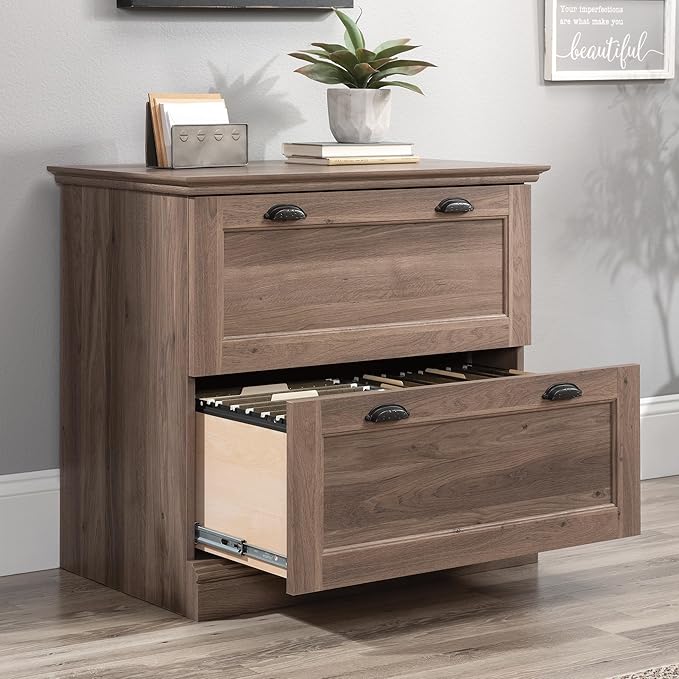 Sauder Barrister Lane 2-Drawer Lateral File Cabinet, Salt Oak Finish