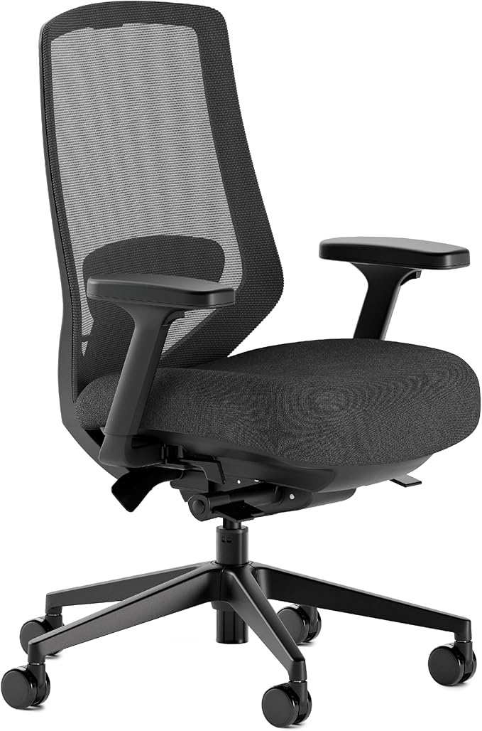 Branch Ergonomic Chair Pro - Mesh Office Chair with 14 Points of Adjustment - Height, Depth & Tilt Adjustable - 5D Armrests - Forward Tilt, Smooth Recline, and Lumbar Support - Black