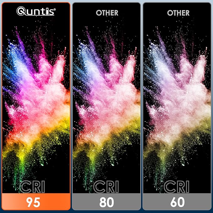 Quntis Computer Monitor Light Bar with Remote, Eye-Care Monitor Light Backlight Desk Lamp for Home Office Gaming, Stepless Dimming Brightness and Color Temperature, No Screen Glare, Gray
