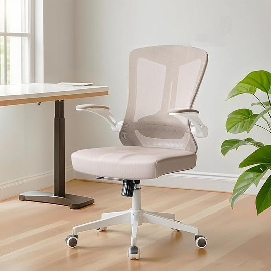 Ergonomic Office Chair - Comfy Desk Chairs with Wheels & Arms, 400LB Heavy Duty Mesh Computer Chair with Comfortable Lumbar Back Support for Home, Office, Study, Bedroom, College Dorm